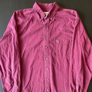 Vintage Eddie Bauer Cotton Button Up - Mens L
